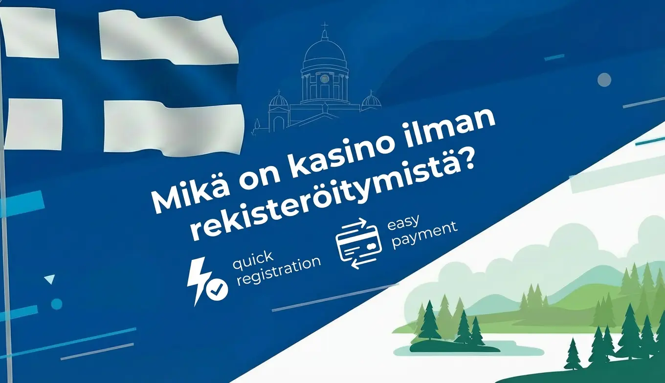 Kasino ilman rekisteröitymistä – pelaa heti pankkitunnuksilla ilman tiliä